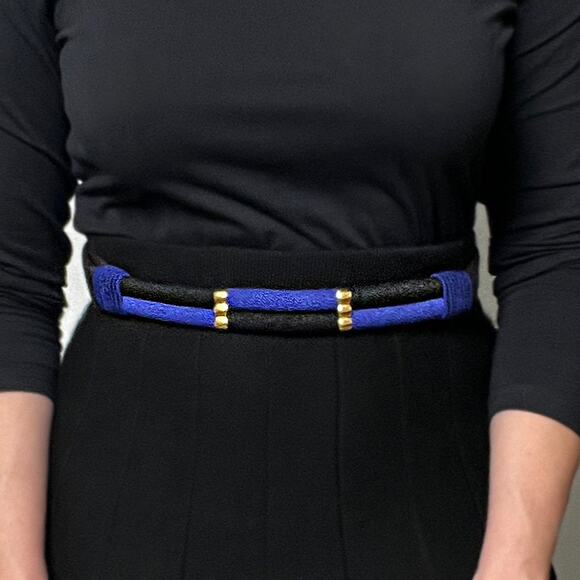 Vintage 80s Carolyn Tanner Designs Adjustable Waist Belt - Picture 1 of 9